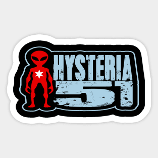 Hysteria 51: Chicago, The Lower 4th Dimension! Sticker